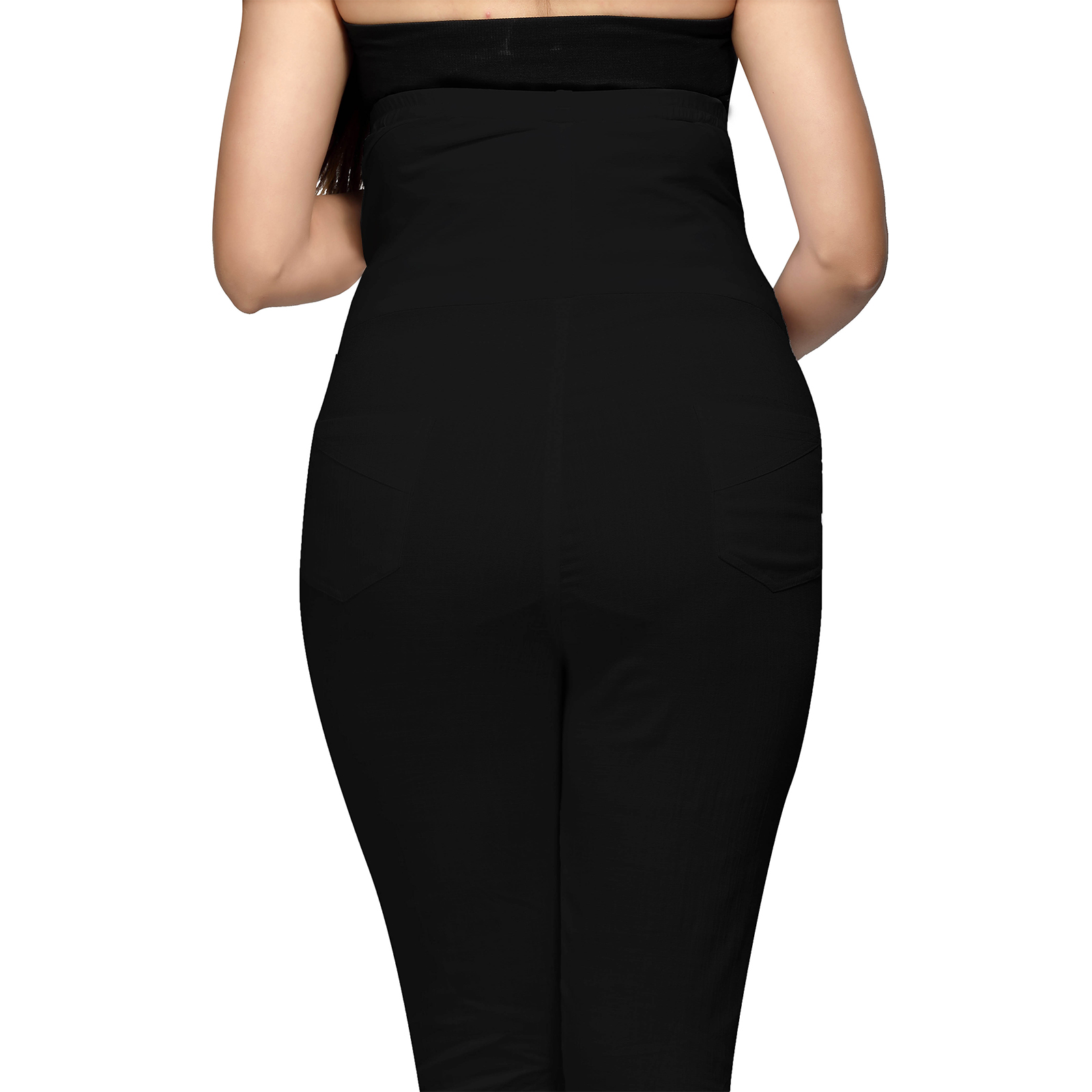 Urban Slimfit Stretch Maternity Trousers - Black - Image 2