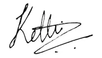 Signature of Ketki Dalal, founder of Mom For Sure maternity fashion brand