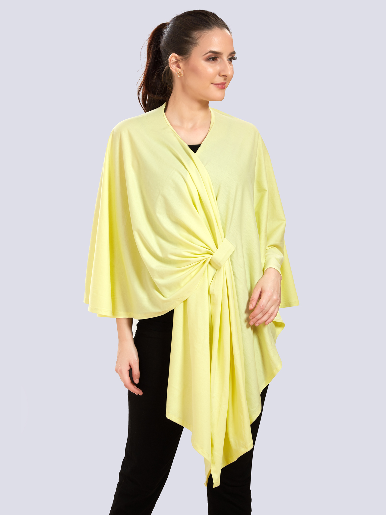 Yellow Viscose Cotton Maternity Wear - Yellow - Image 2