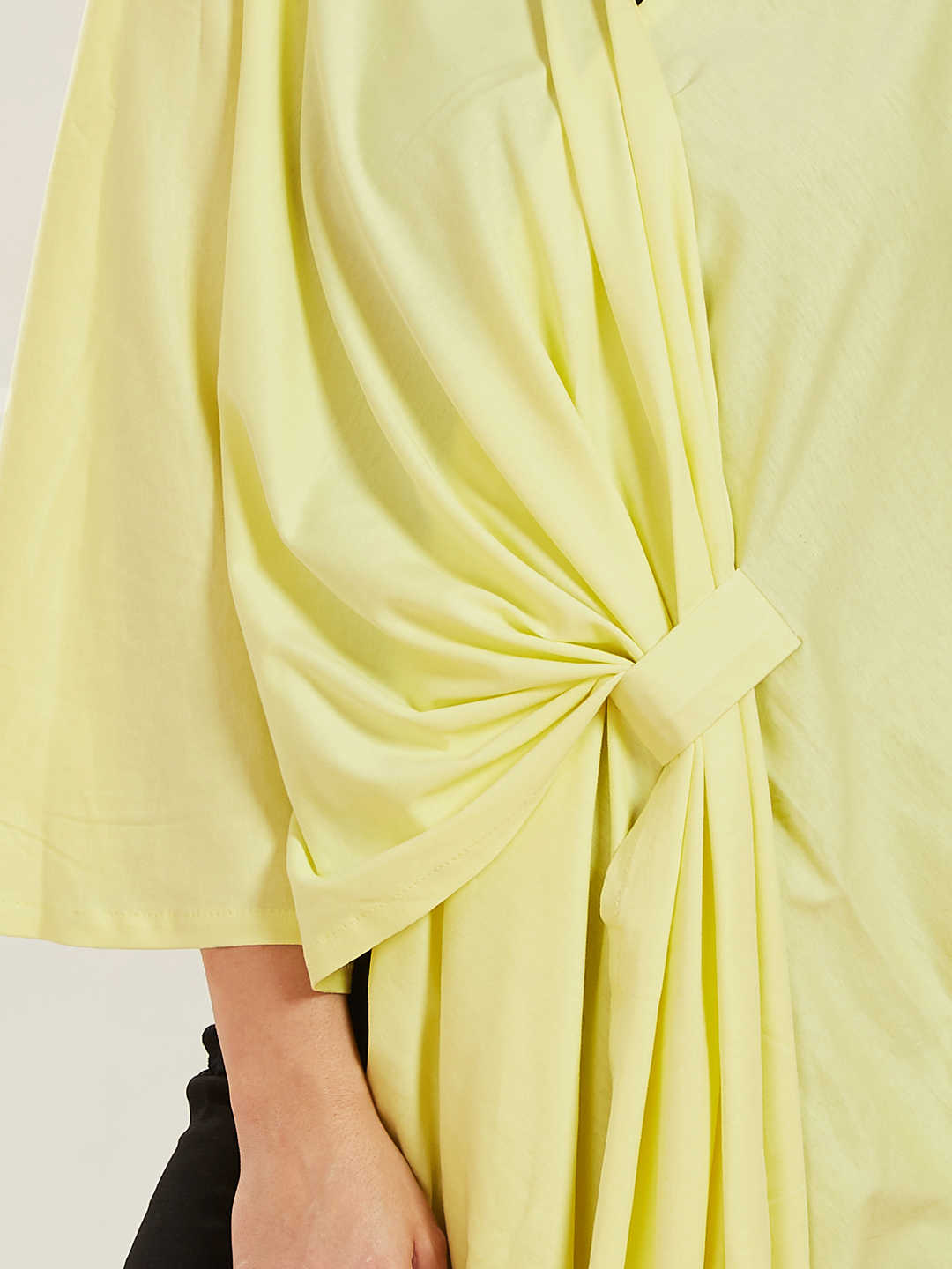 Yellow Viscose Cotton Maternity Wear - Yellow - Image 4