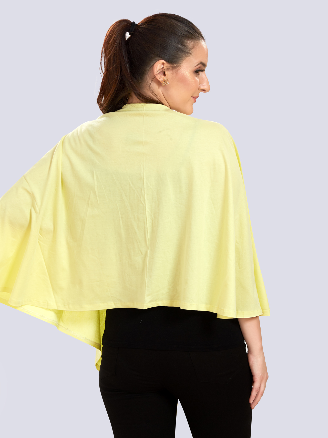 Yellow Viscose Cotton Maternity Wear - Yellow - Image 5