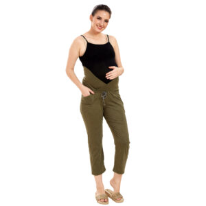 Cotton Comfortwear Relaxed Maternity Wear - Green