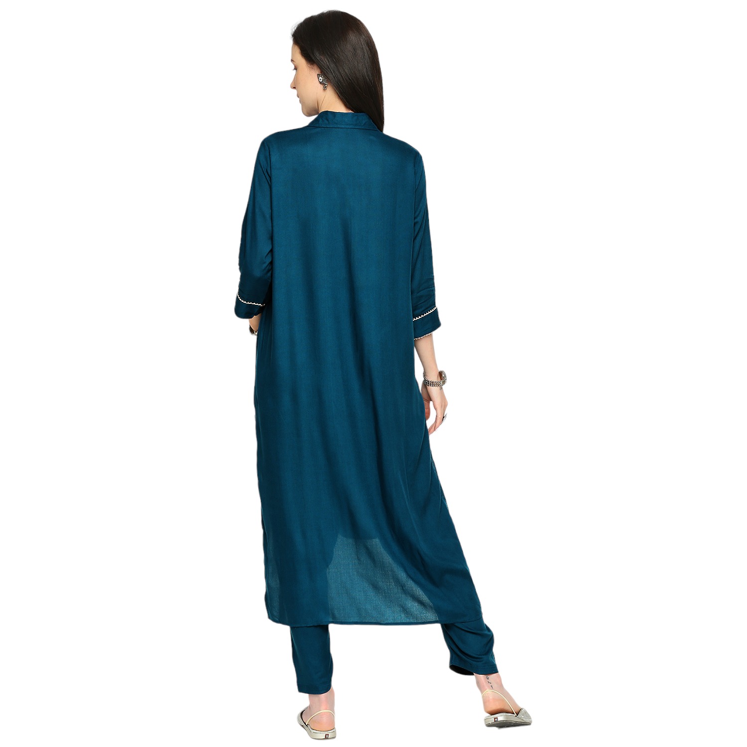 Mom For Sure Maternity Kurta - Blue - Image 5
