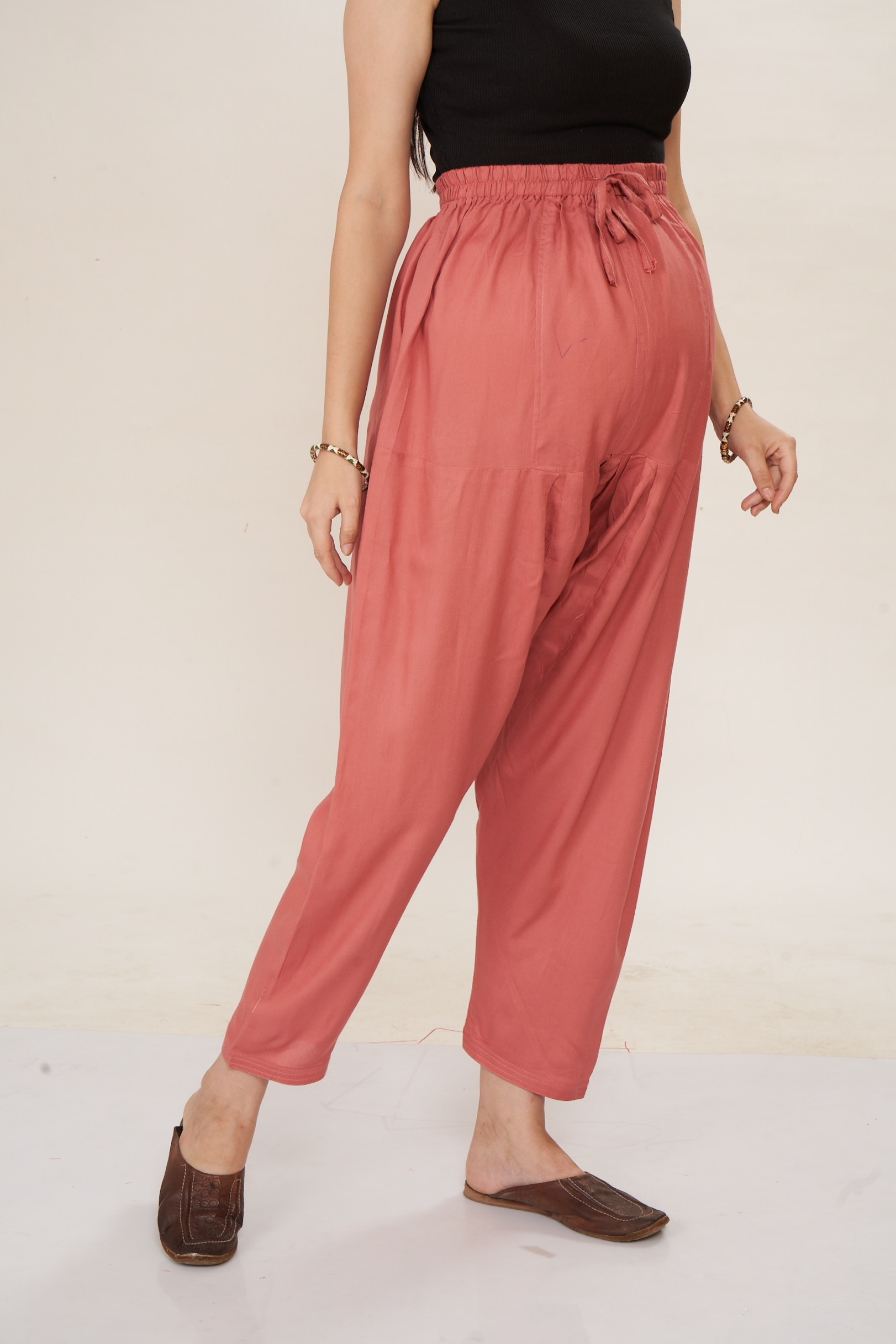 Rayon Maternity Pathani Maternity Salwar - Black - Image 2