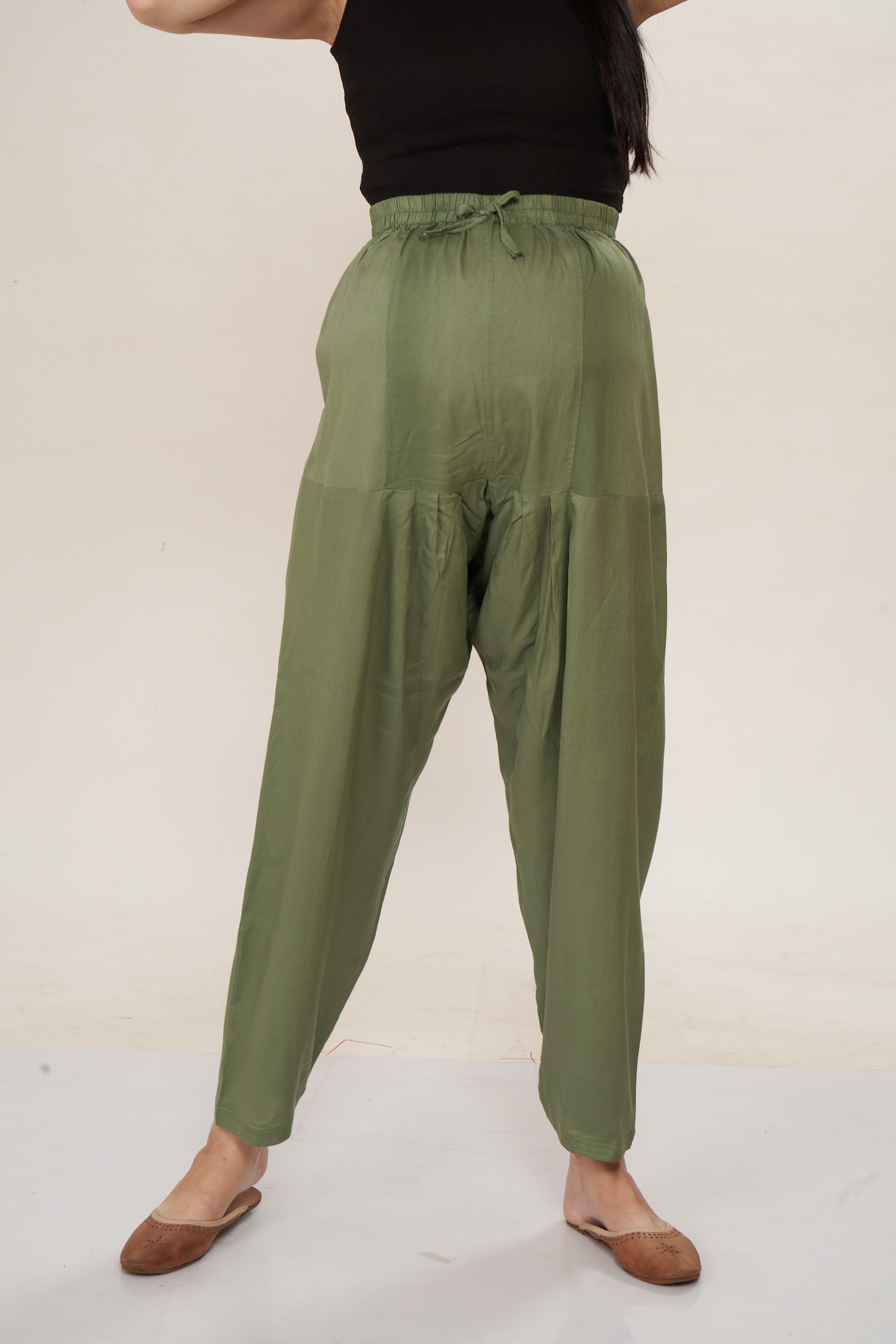 Rayon Maternity Pathani Maternity Salwar - Green - Image 3