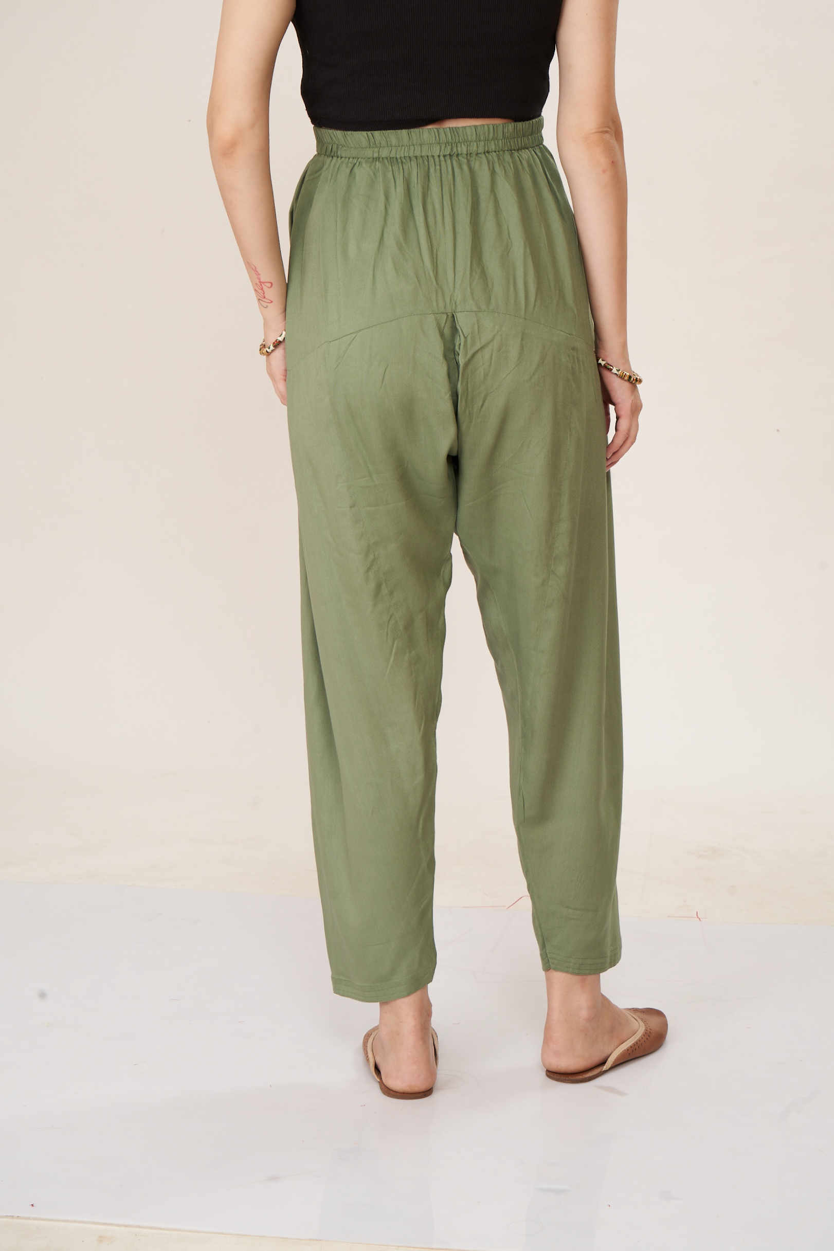 Rayon Maternity Pathani Maternity Salwar - Green - Image 5