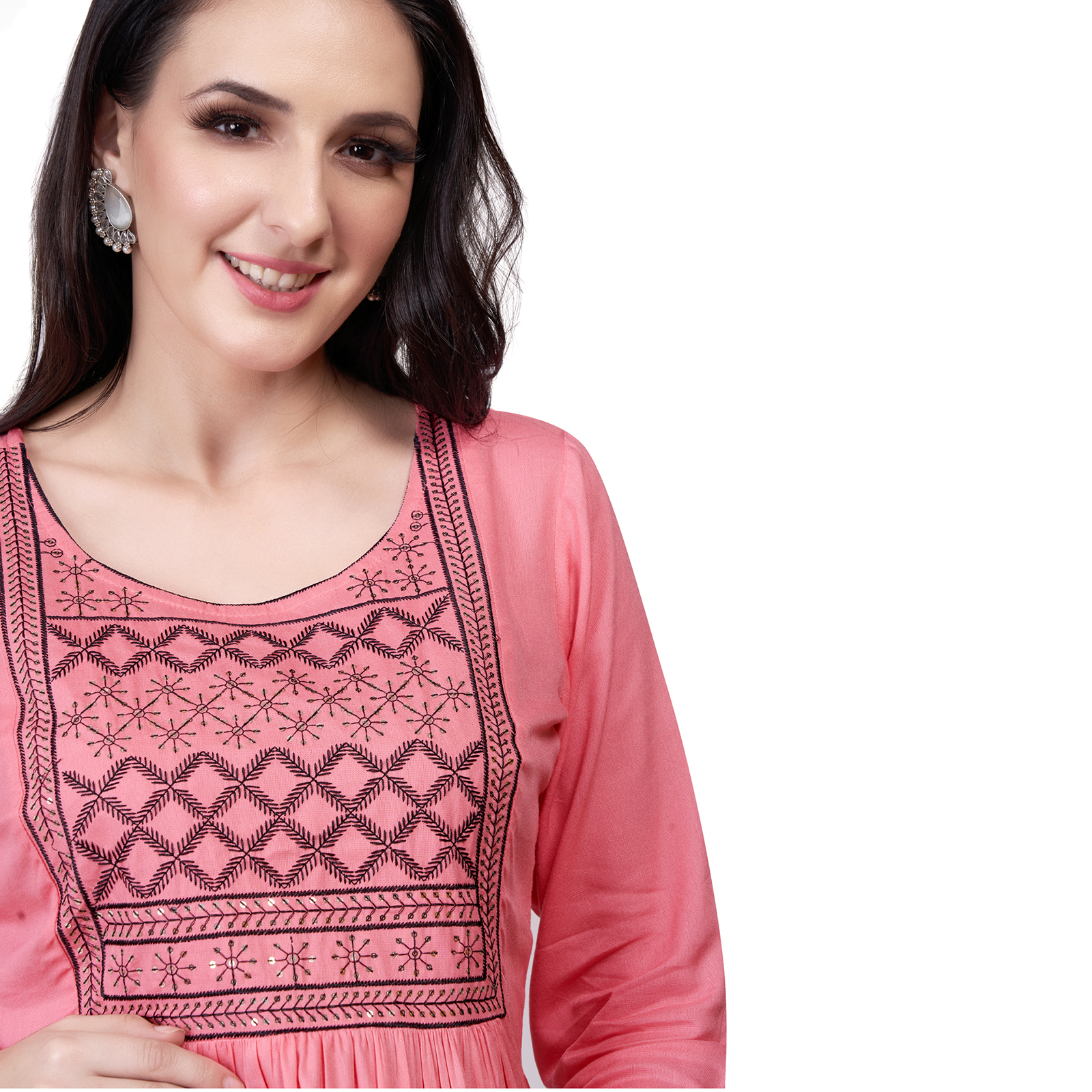 Mom For Sure Maternity Kurti - Red - Image 4