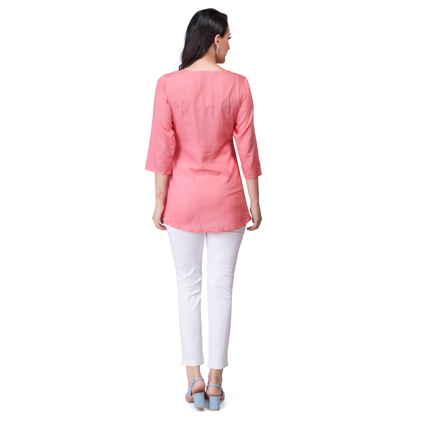 Mom For Sure Maternity Kurti - Red - Image 5
