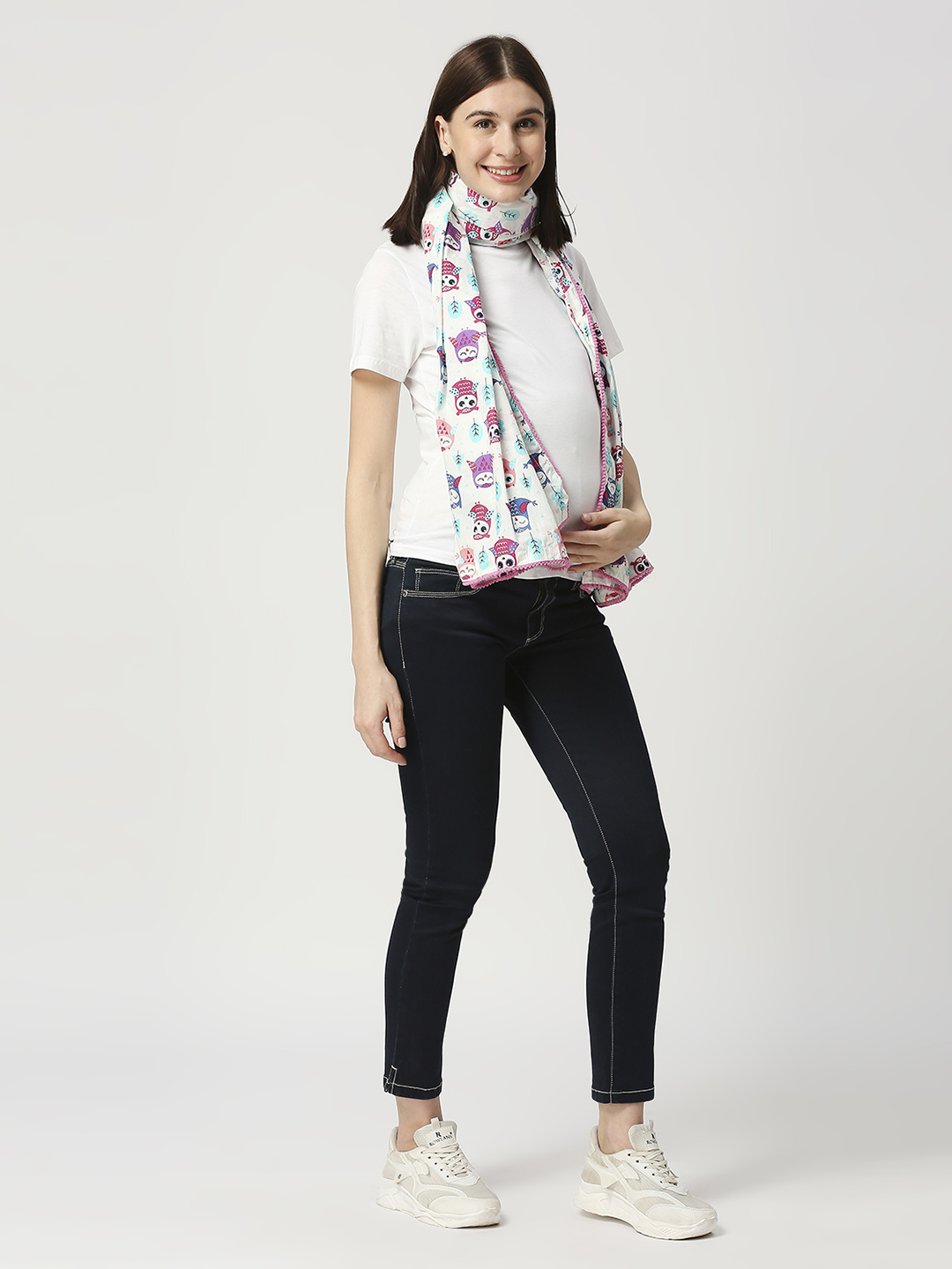 Multipurpose Nursing Cover Maternity Wear - White - Image 2