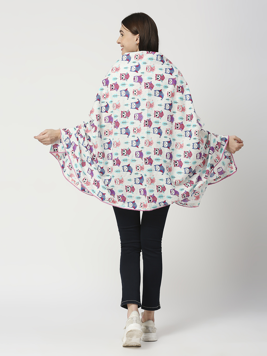 Multipurpose Nursing Cover Maternity Wear - White - Image 5