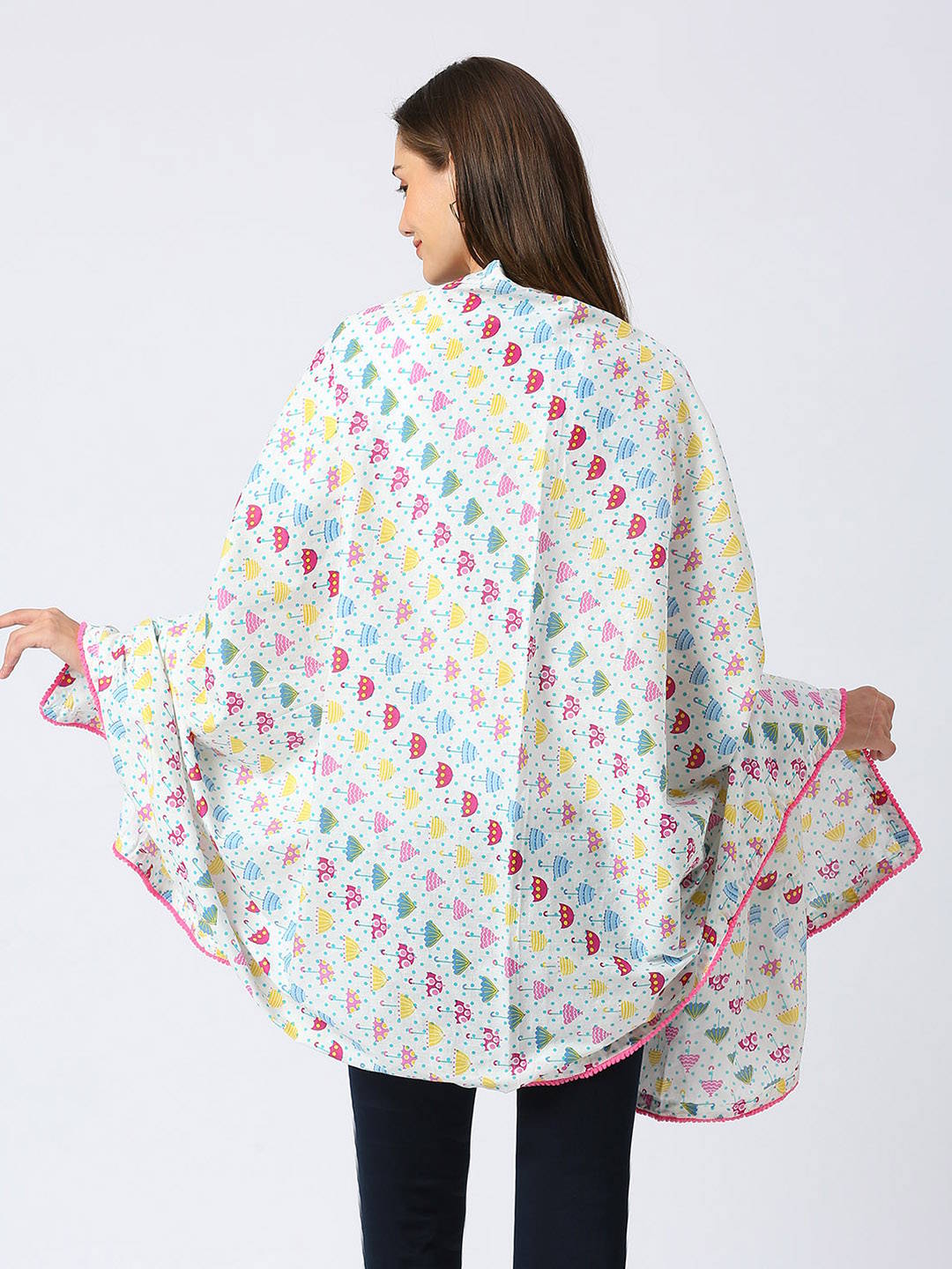 Multipurpose Nursing Cover Maternity Wear - White - Image 5