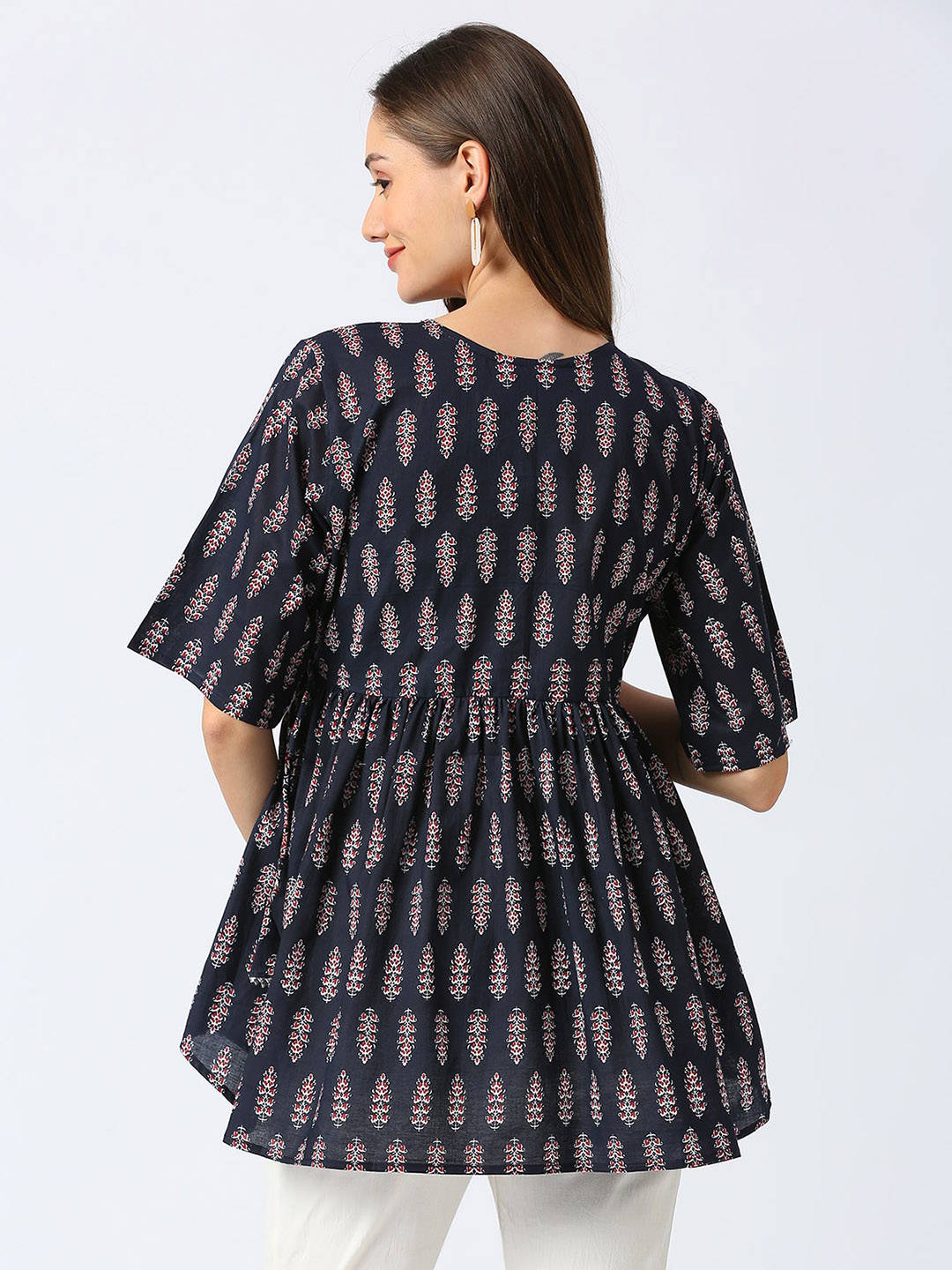 Cotton Maternity Top Maternity Top - Black - Image 5