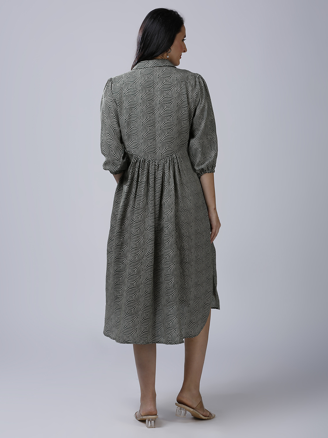 Womens Emerald Green Maternity Dress - Green - Image 5